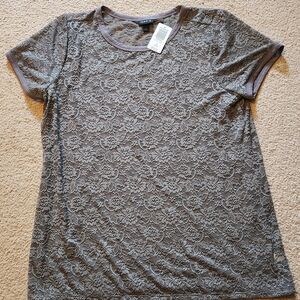 Gray lace Torrid Top